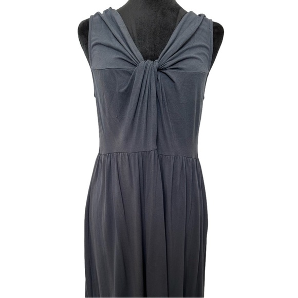 J. Crew dark gray knotted sleeveless dress in size Large - Picture 3 of 5